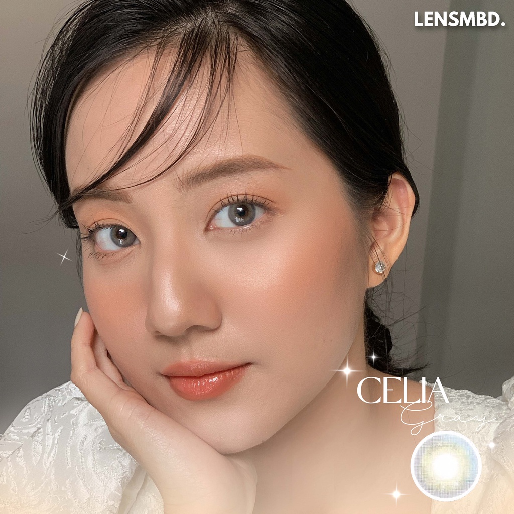 LENS KÍNH ÁP TRÒNG XÁM ÁNH SAO CILIA GRAY LENSMBD X DOUYIN