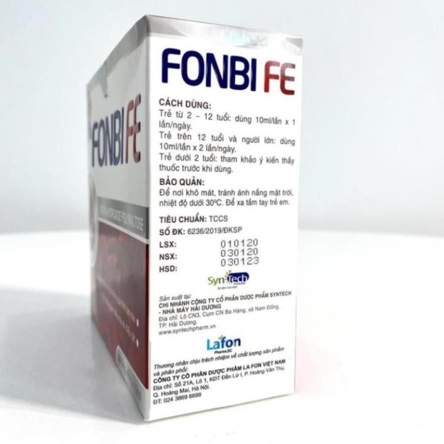 Sắt Bầu FONBI FE Bổ sung Sắt Axit Folic Hộp 20 ống Việt Nam | BigBuy360 - bigbuy360.vn