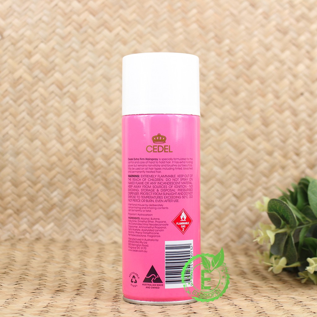 [ CHÍNH HÃNG - SHOP TPHCM] Gôm xịt tóc CEDEL HAIRSPRAY chai lớn 250g - Keo xịt tạo kiểu nam nữ - Hàng Úc nhập khẩu