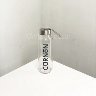 Bình lọ thuỷ tinh detox có quai xách nắp nhôm cornon cắm hoa, trồng cây thuỷ sinh - xaviero