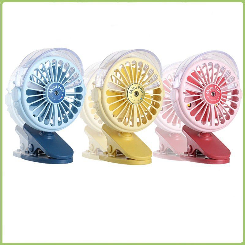 Quạt phun sương mini Spray fan,3 chế độ phun sương, quạt kèm phun sương, có đèn