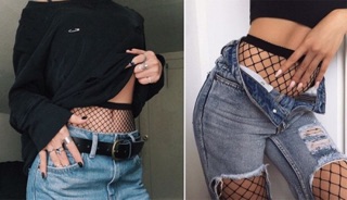 [Có ảnh thật] Quần tất lưới hàng qccc đủ size mắt lưới