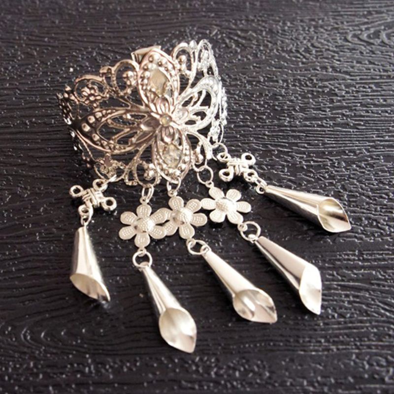 Kẹp Tóc Hợp Kim Khắc Họa Tiết Hoa Phong Cách Trung Quốc Cổ Điển Dành Cho Nữ