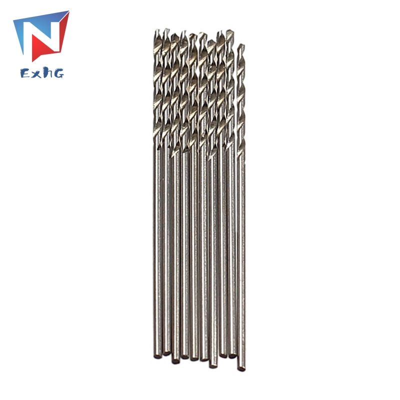 Bộ 10 mũi khoan xoắn 0.8mm bằng thép gió chất lượng cao