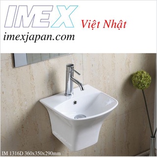 Lavabo treo tường nguyên khối - Lavabo rửa mặt IM 1316D