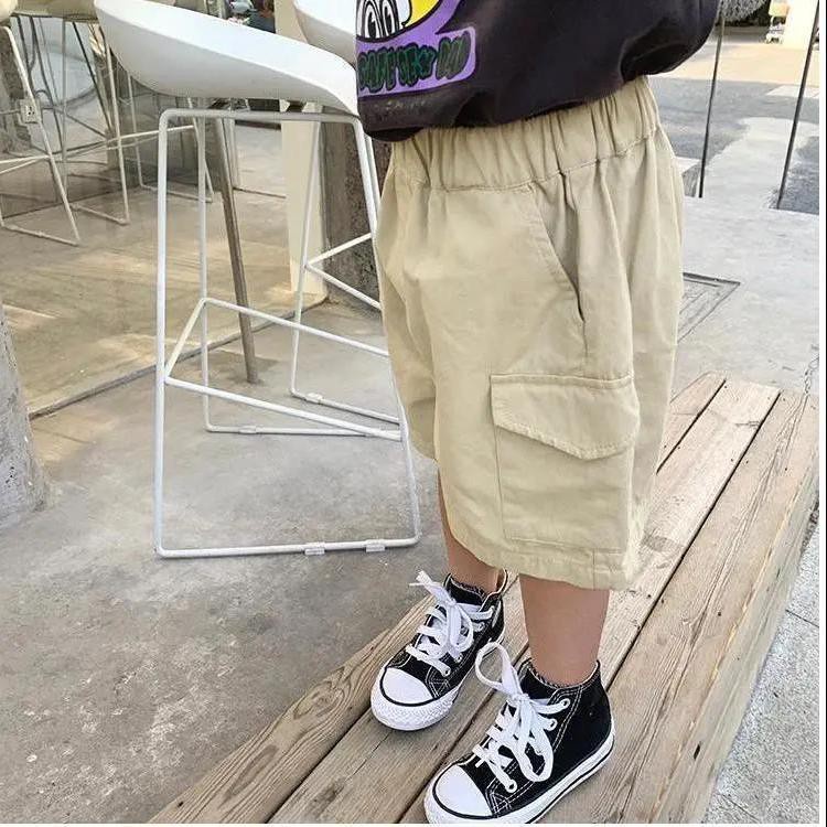 [Khuyến Mãi Bởi Cửa Hàng Tạp Hóa] Quần Lửng Dáng Rộng Mỏng Thời Trang Mùa Hè Dành Cho Bé Trai 8 Tuổi