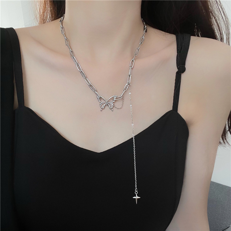 Dây Chuyền Mặt Bướm Phong Cách Hàn Quốc