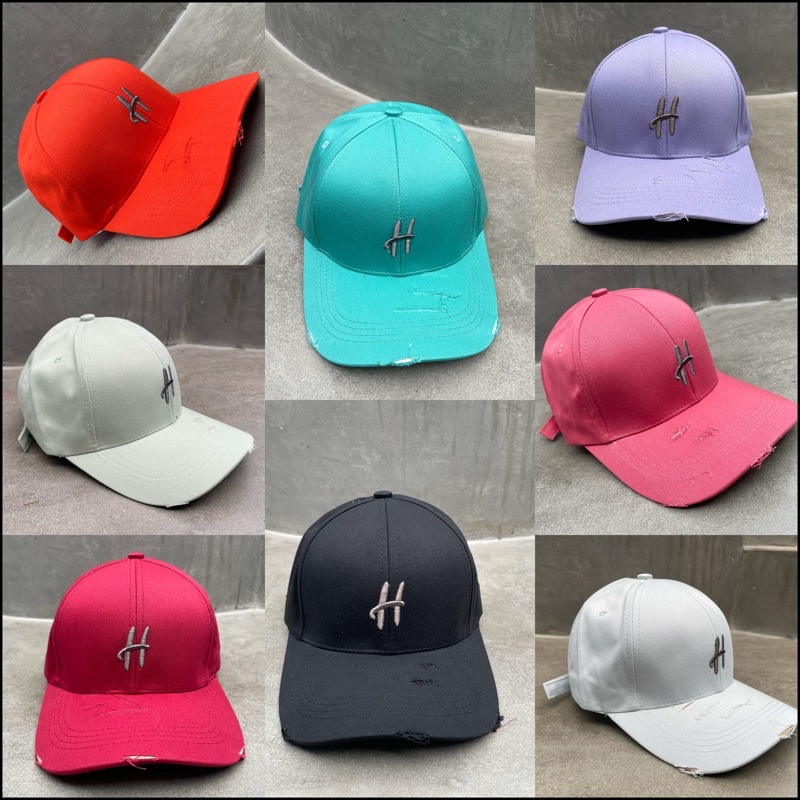 Nón kết/ Mũ lưỡi trai cào rách chữ H 🔥🔥 Mẫu mới cho nam, nữ 💯💯