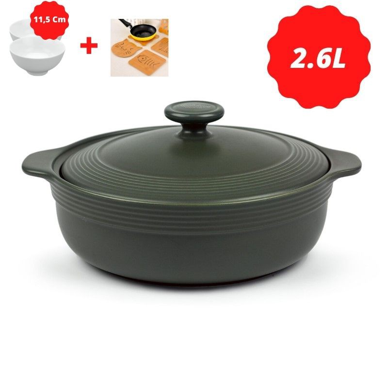 Nồi sứ dưỡng sinh 2 quai Minh Long I (2.6L)