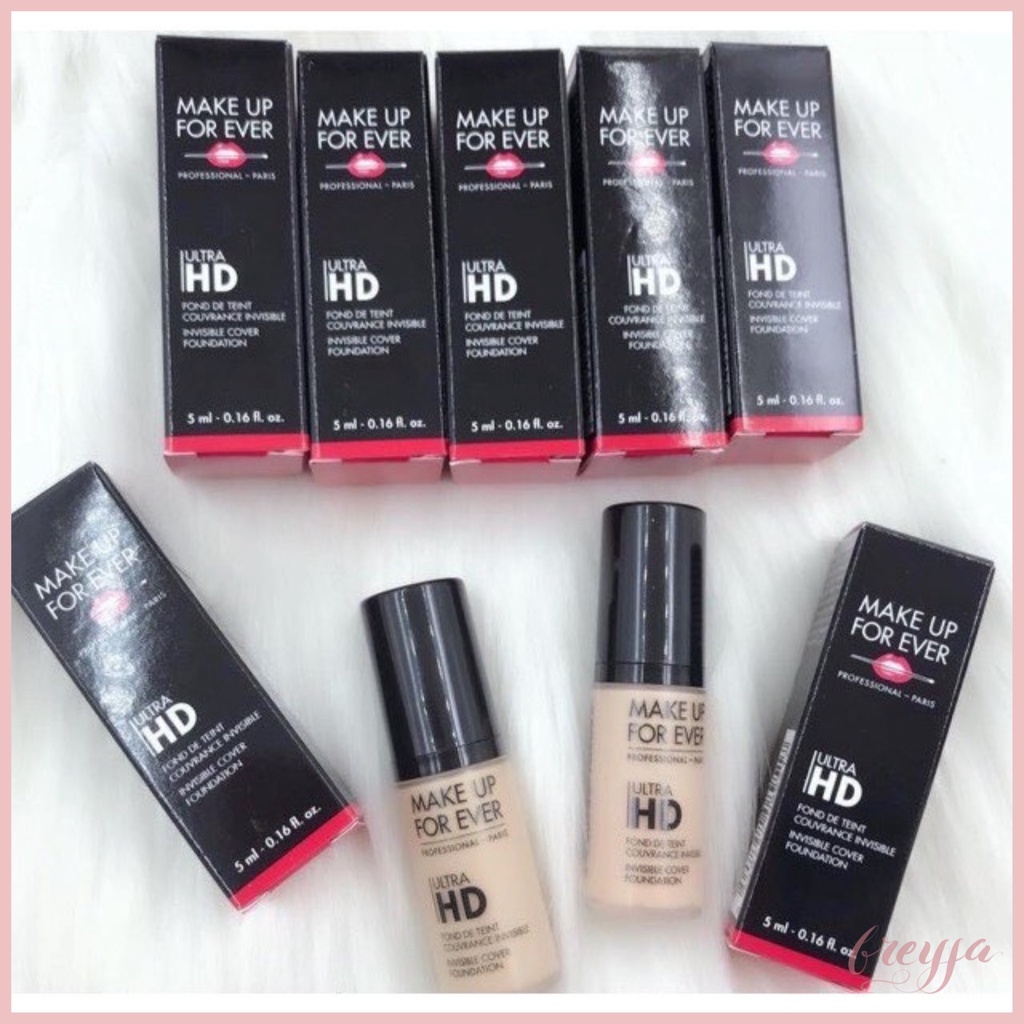Kem Nền Makeup Forever Ultra HD MINI 5ml Fullbox Lâu Trôi Che Phủ Toàn Diện
