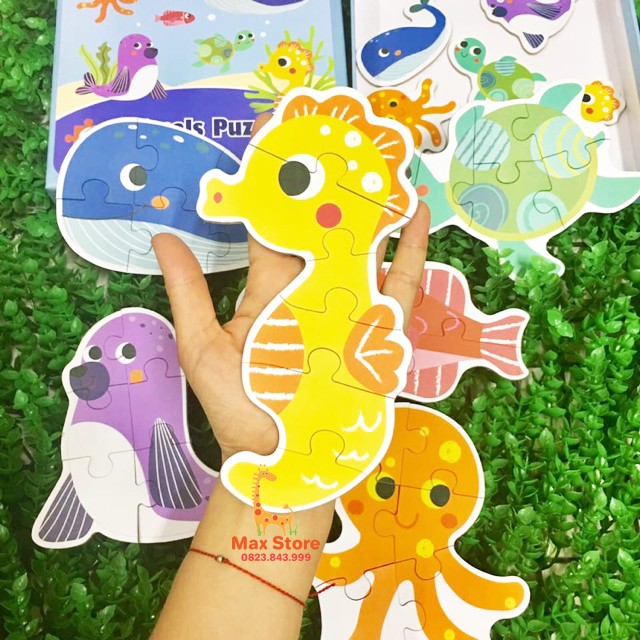 (Mẫu Lớn Siêu Đẹp) Đồ Chơi Ghép Hình Puzzle 6 Miếng