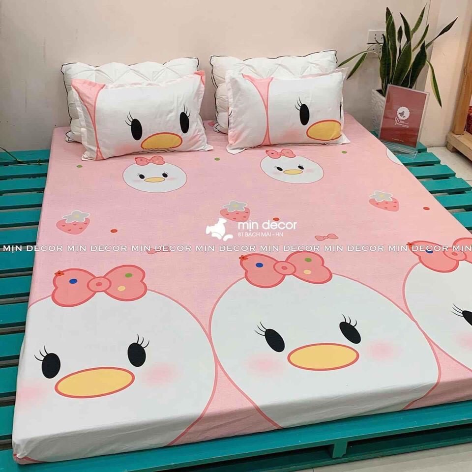 Combo 2 áo gối nằm 45 x 65 cm mẫu vịt hồng siêu kute