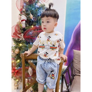 Bộ mickey GCC cộc tay bé trai