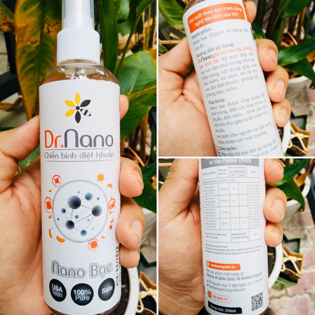 Xịt khử khuẩn Dr. Nano bạc