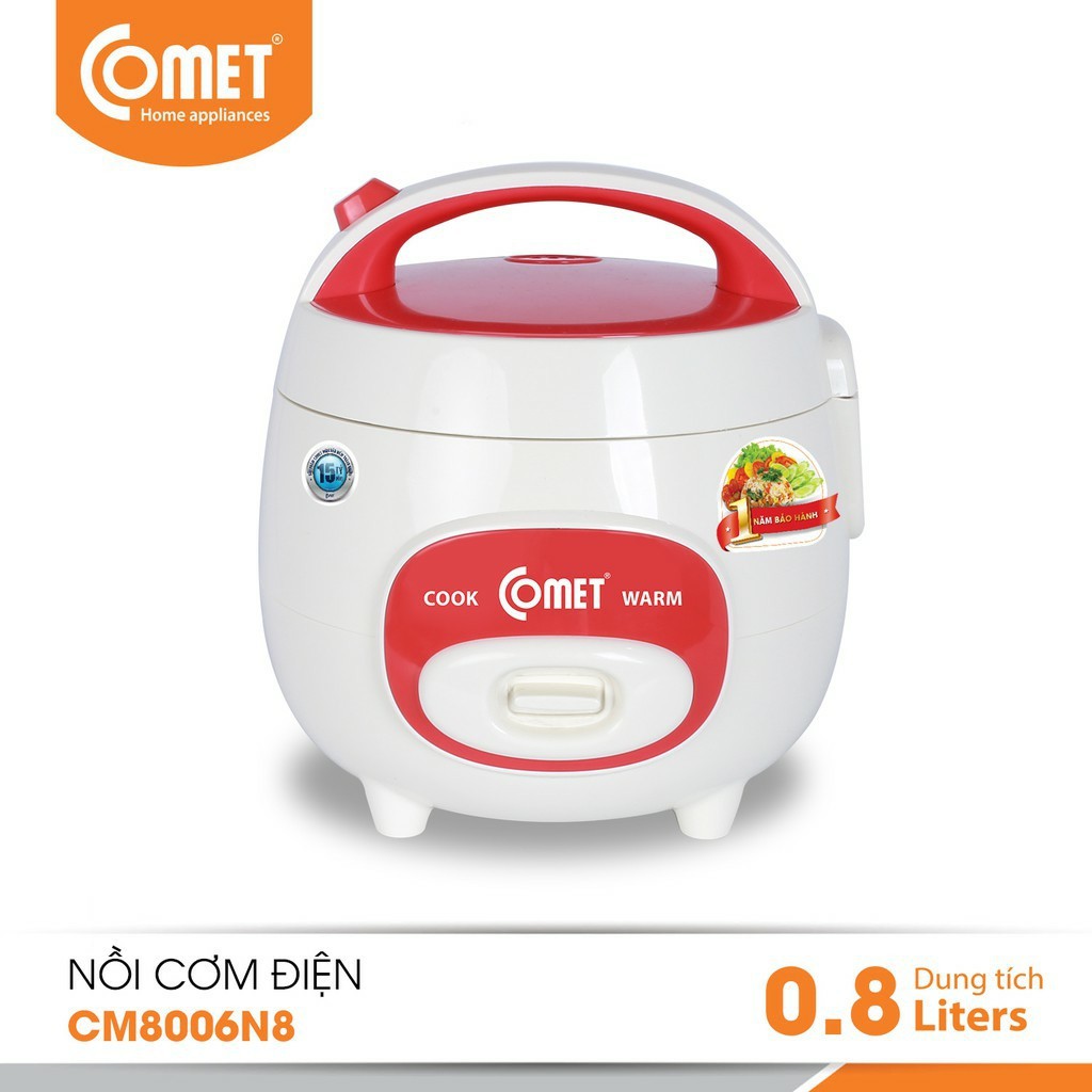 NỒI CƠM ĐIỆN COMET CM8006N8 - DUNG TÍCH 0.8 LÍT