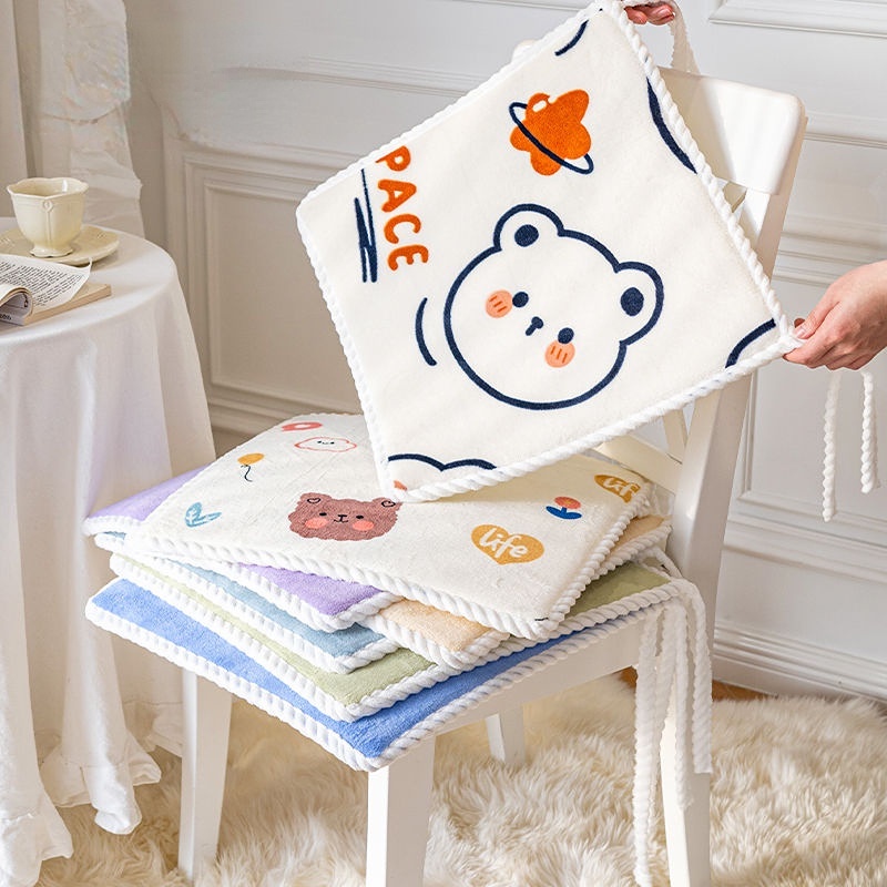 Đệm Lót Ghế Ngồi Mềm Mại Thoải Mái Họa Tiết Hoạt Hình Dễ Thương