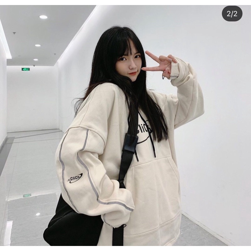 Áo Hoodie Nam/Nữ( FREE SIZE ) Áo Hoodie CLICK From thụng chất nỉ bông dày dặn,đủ màu | BigBuy360 - bigbuy360.vn