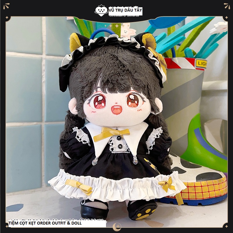 Bộ đồ Bảo Tàng Mèo cho bé doll 20cm (đọc kĩ mô tả)