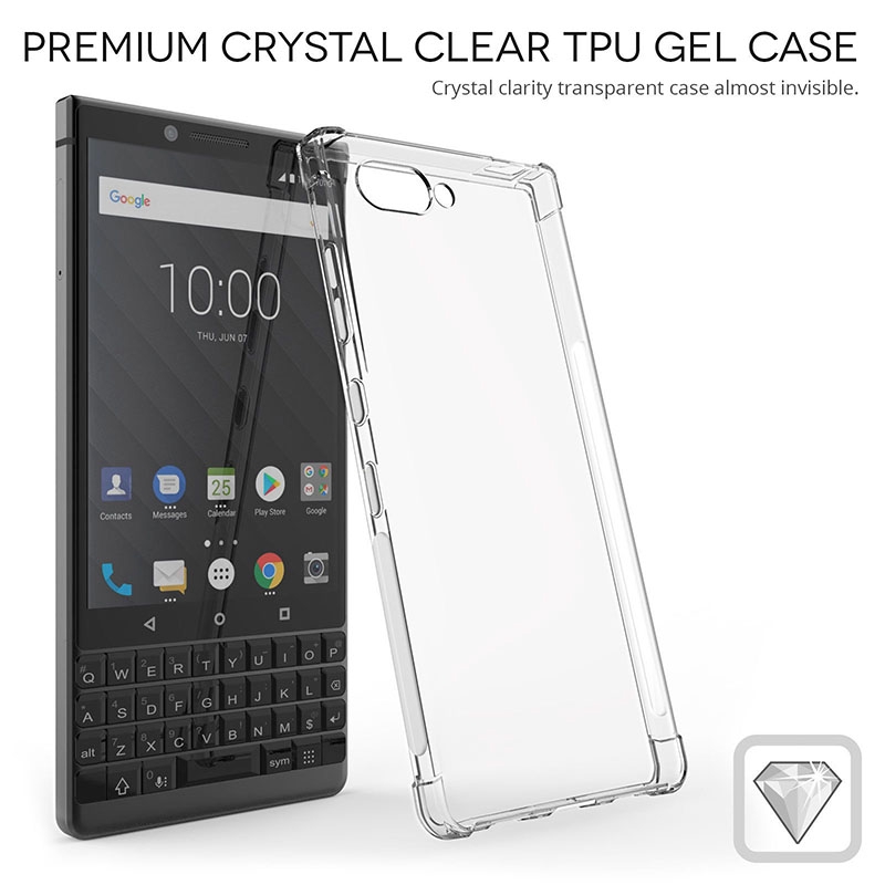 Ốp Lưng tpu Mềm Trong Suốt Chống Sốc Cho blackberry key2 keyone
