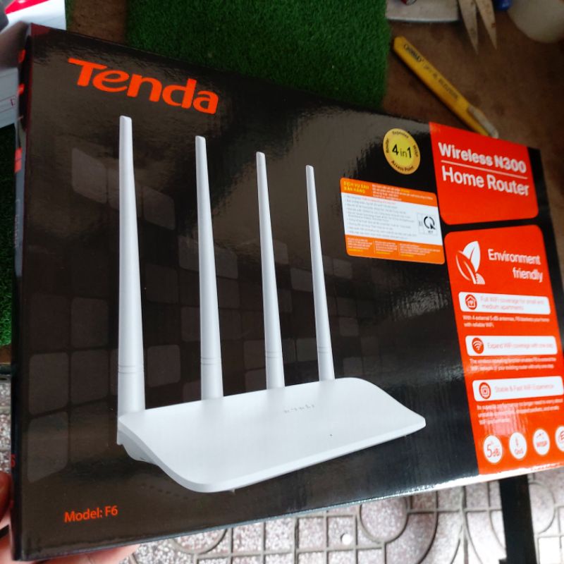 Bộ phát wifi 300Mbps 4 anten Tenda chính hãng