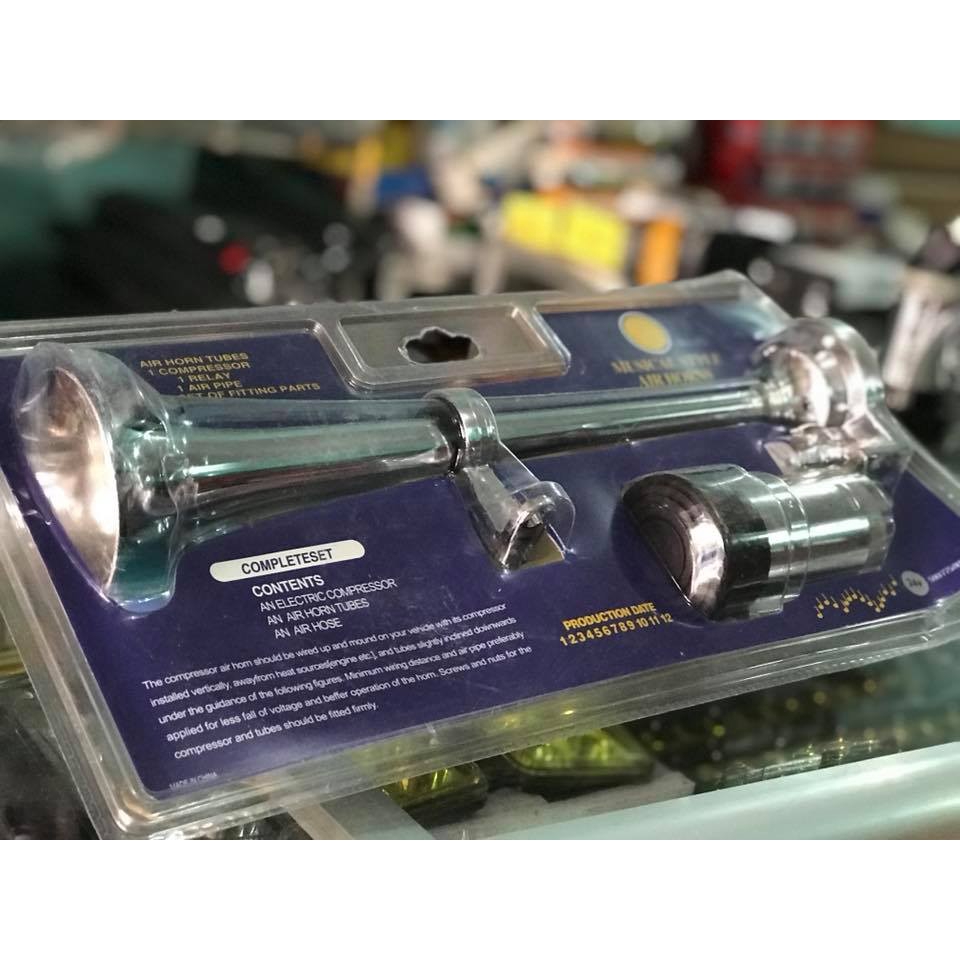 Còi sinh hơi cao cấp 12V-24v cao cấp có video dài 45cm