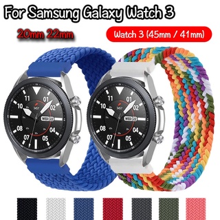 Dây Đeo Bện Cho Đồng Hồ Thông Minh Samsung Galaxy Watch 3 45mm 41mm 22mm 20mm 20mm