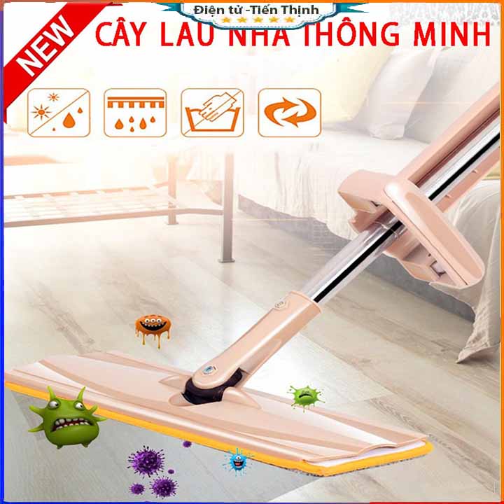 Chổi lau nhà tự vắt xoay 360 độ thông minh