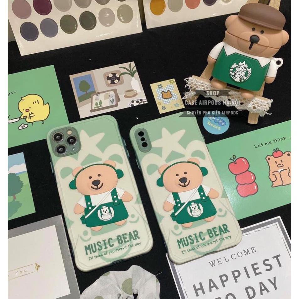 Combo ốp lưng iPhone Case Airpods hình Star bucks