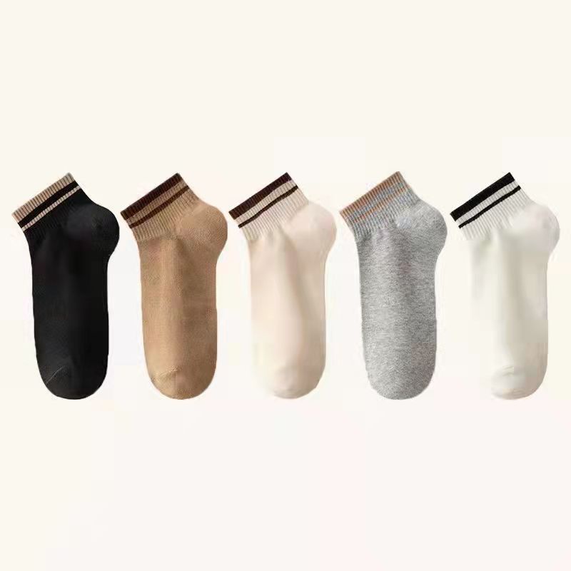 Vớ Nữ Cổ Thấp Họa Tiết Kẻ Sọc Dễ Thương