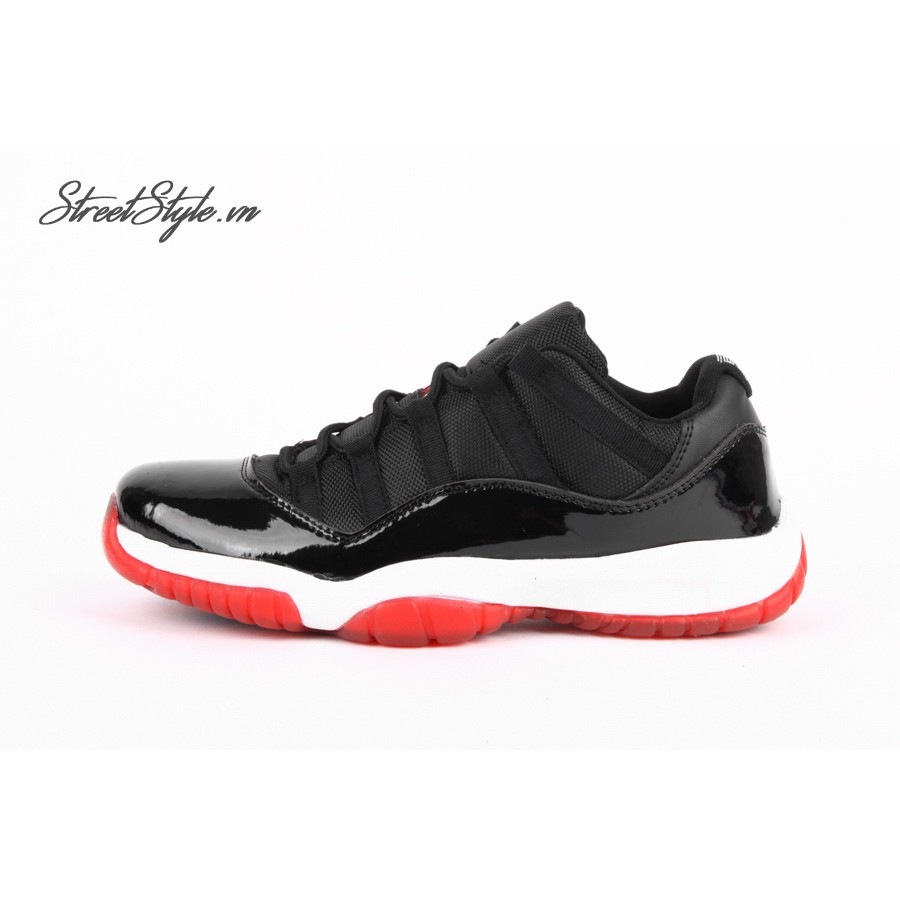Giày Jordan 11 - Đen đỏ thấp - JD11-DEDOTHA