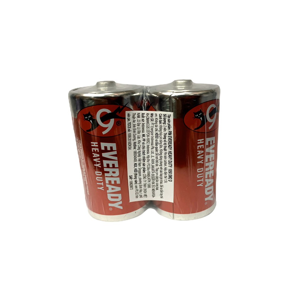 Pin Đại size D EVEREADY vỉ 2 viên 1.5V (Nhập Khẩu Indonesia)