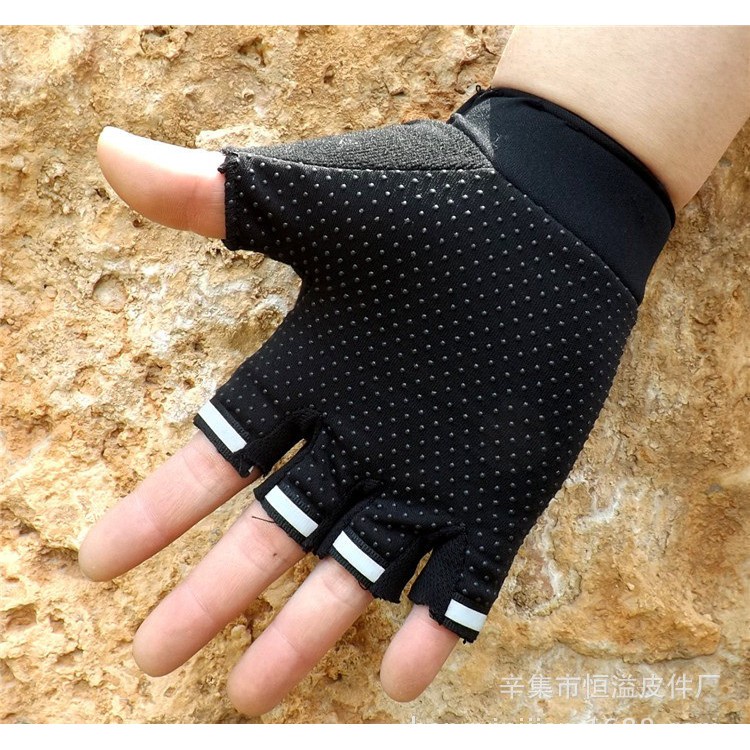 Găng tay cụt ngón thể thao du lịch nam HT Sports cao cấp có gù bảo vệ mu lòng bàn tay