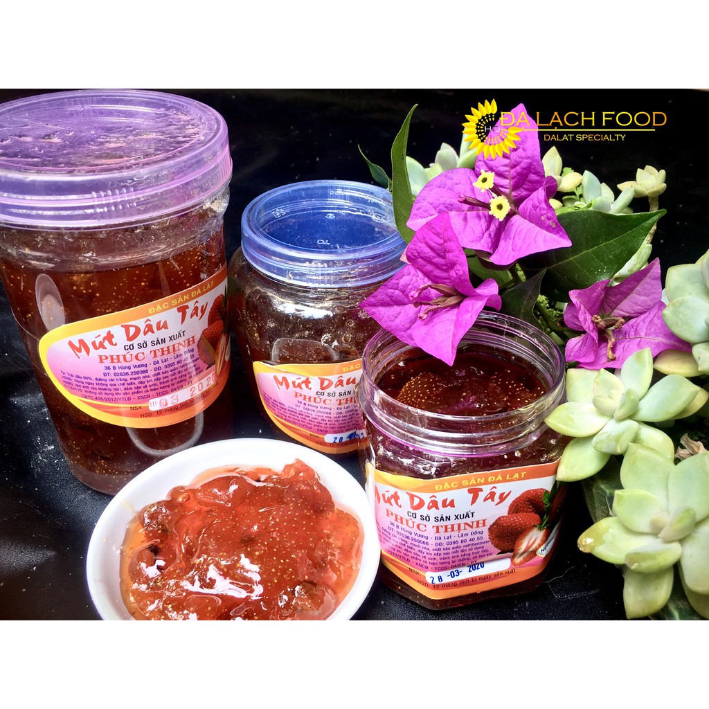 Mứt dâu tây nguyên chất - Đặc sản Đà Lạt/ Đạ Lạch Food