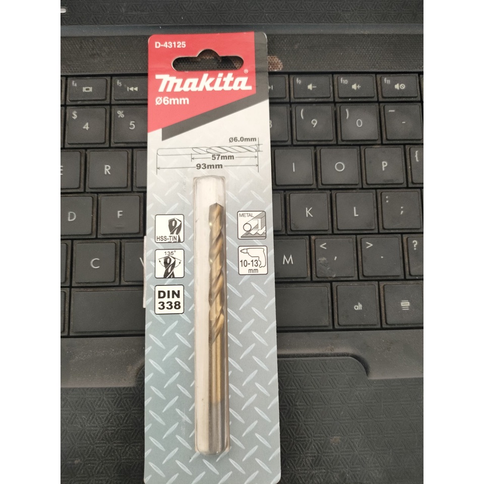 CHÍNH HÃNG - Mũi khoan kim loại  Hss-Tin Makita D-43125 D-43169 D-43206 D-43228 D-43234