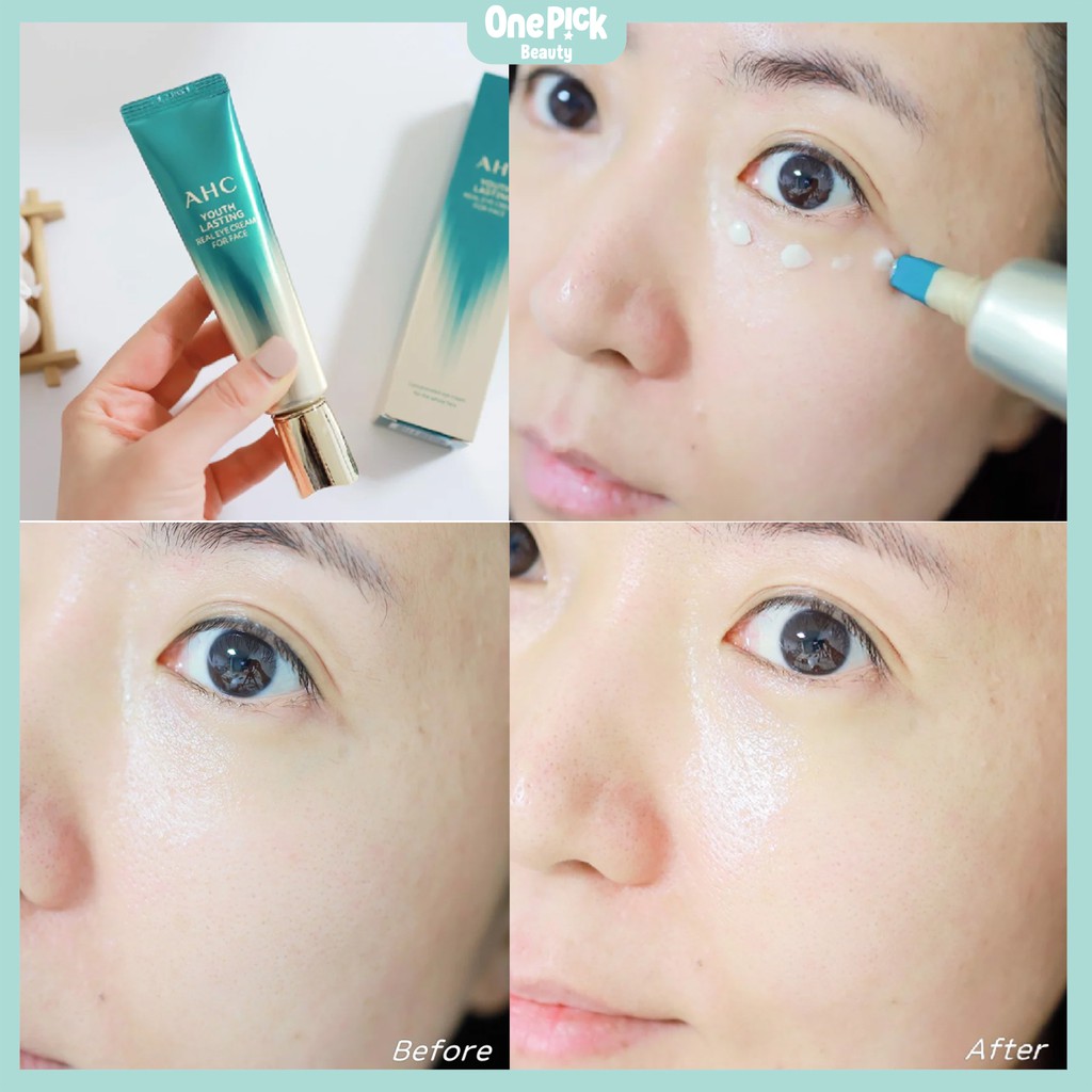 Kem mắt AHC Youth Lasting chống lão hóa giảm quầng thâm làm sáng và săn chắc da vùng mắt với thành phần peptit collagen | BigBuy360 - bigbuy360.vn
