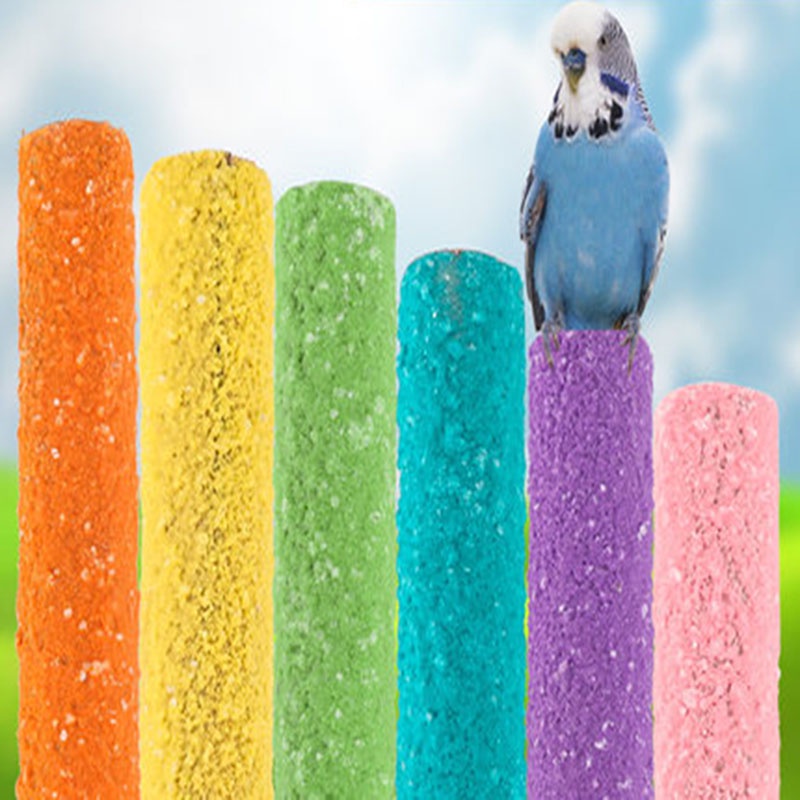 25cm Cầu Mài Móng,Mài Móng Cho Chim Vẹt,Giá Đứng Bằng Gỗ Đồ Chơi Cho Vẹt Màu Sắc Ngẫu Nhiên