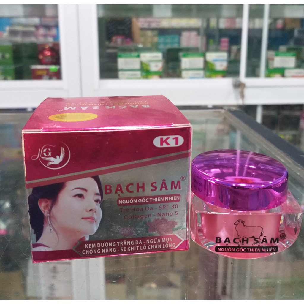 Kem Bạch Sâm K1 dưỡng trắng da, ngừa mụn, chống nắng, bảo vệ da