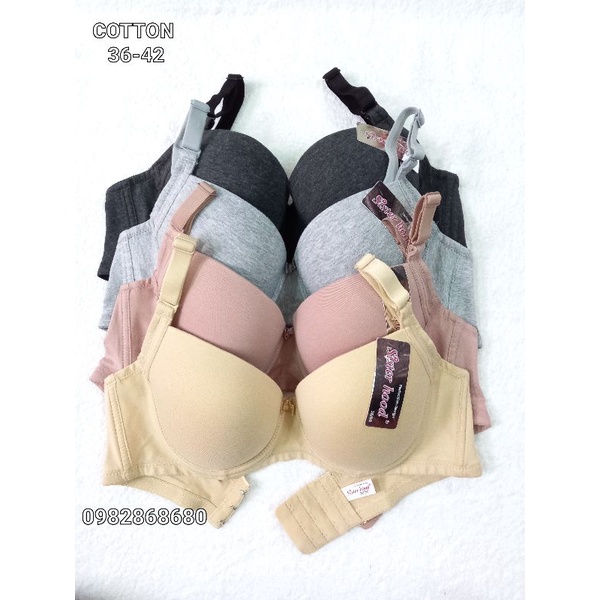 Áo lót nữ bigsize cotton mềm mại, áo ngực bigsize Thái Lan Sister Hood 2492