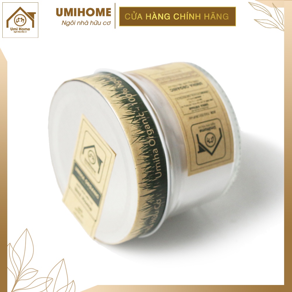 Bột đắp mặt Hoạt Thạch nguyên chất UMIHOME 135g dưỡng trắng, thải độc ngừa rôm sảy cho da