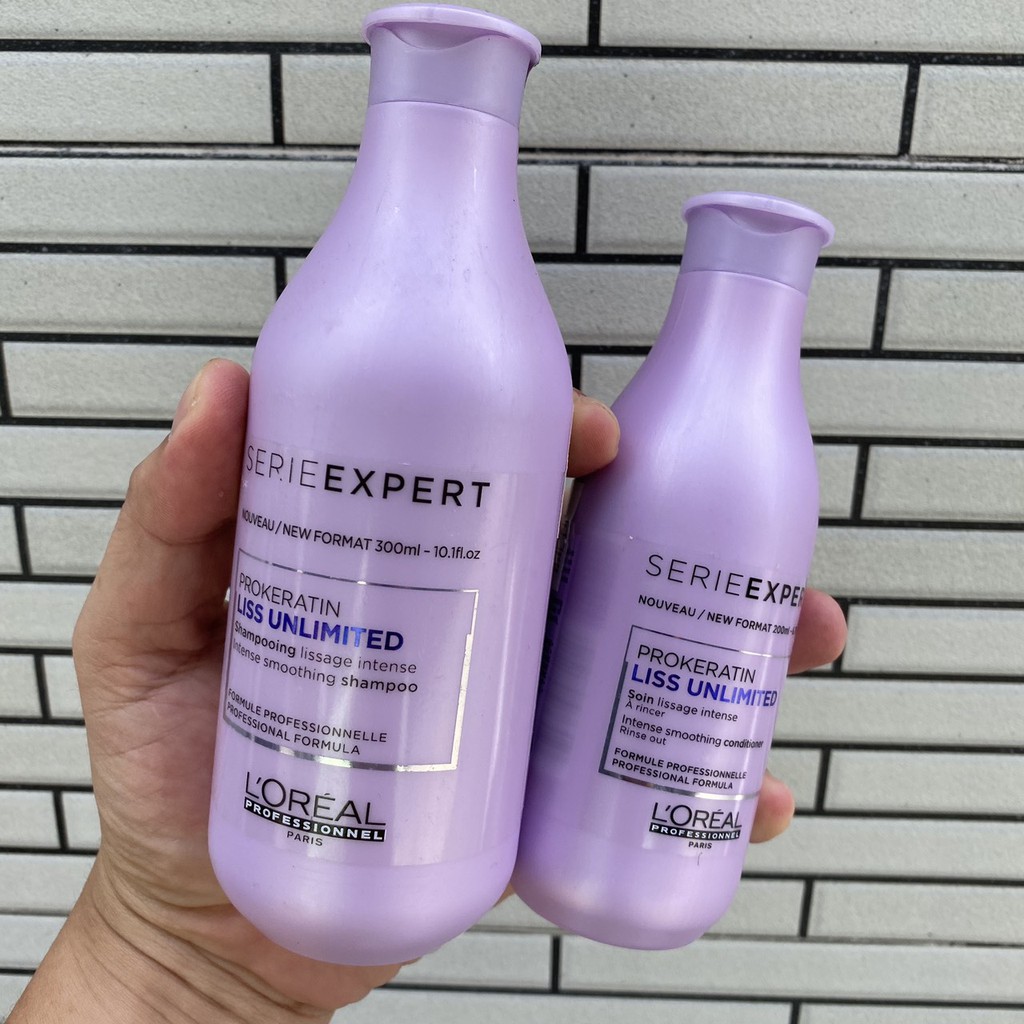 Dầu xả dành cho tóc duỗi Liss Unlimited L'oréal Conditioner 200ml