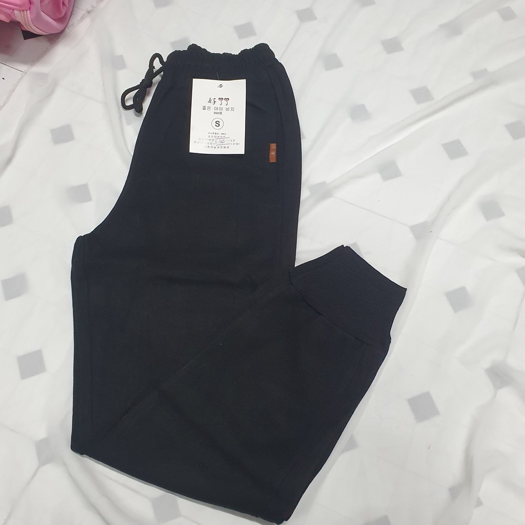 Quần Baggy Dạ Hàn , quần dài bo gấu M1