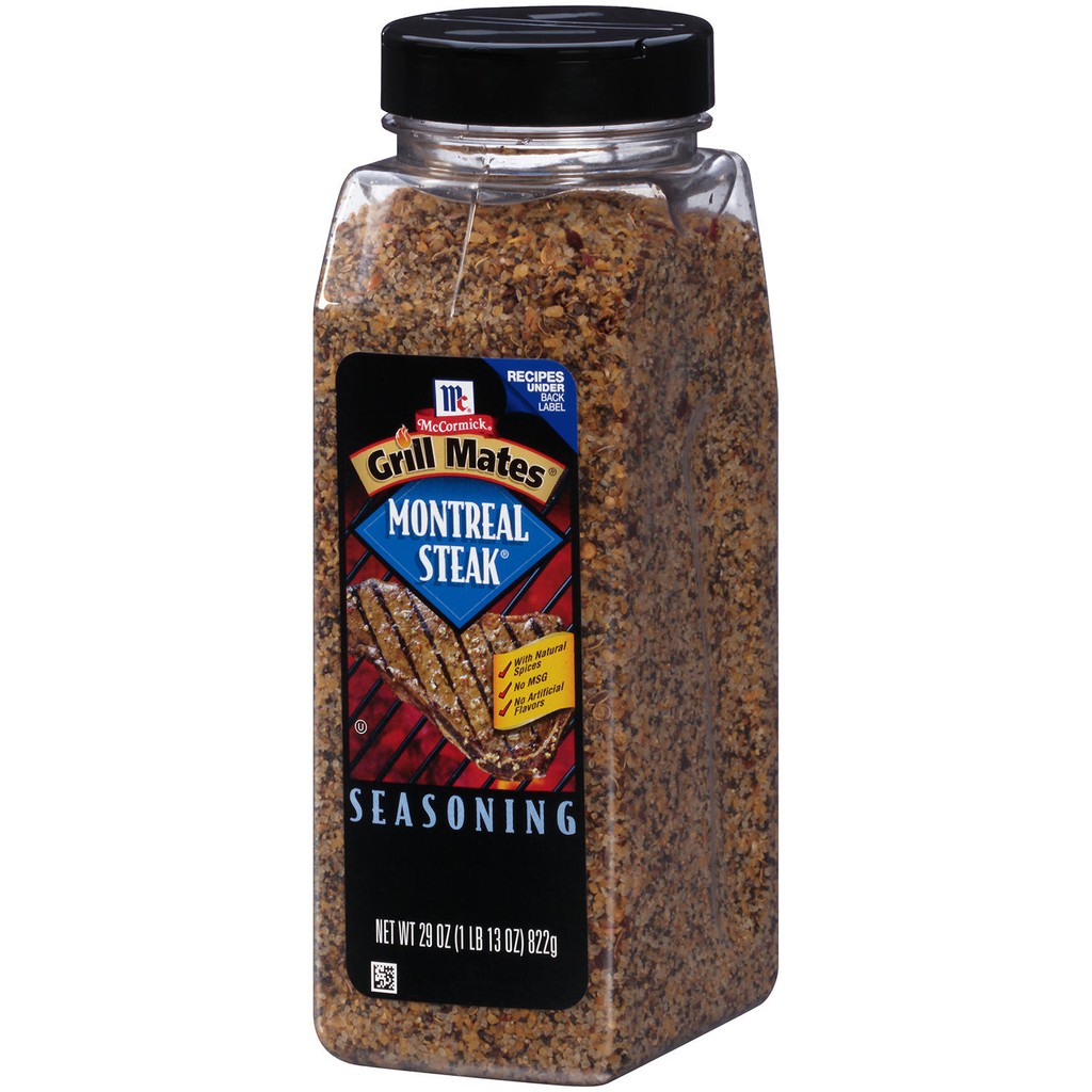 GIA VỊ ĂN KIÊNG VỊ THỊT BÒ McCormick Grill Mates Montreal Steak Seasoning 822g