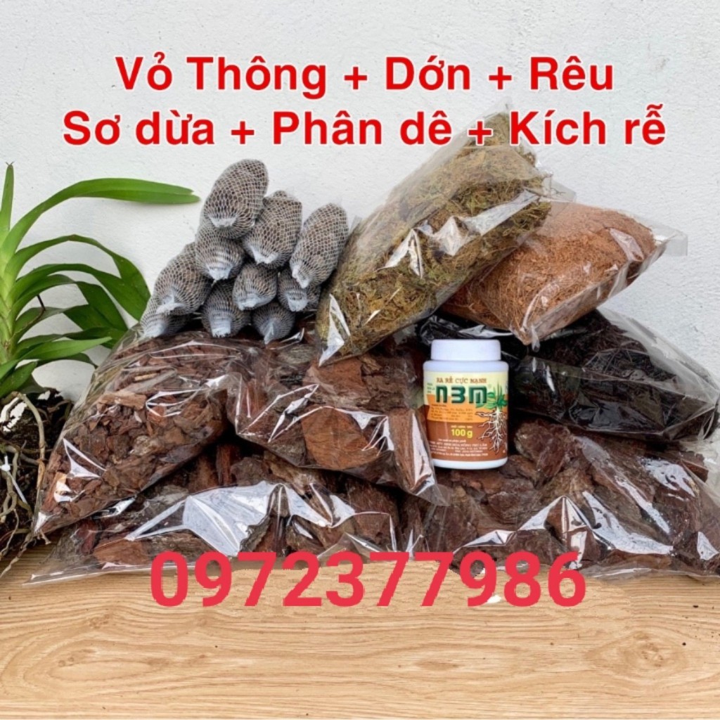 10 Túi phân dê bón lan đã xử lý 10cm