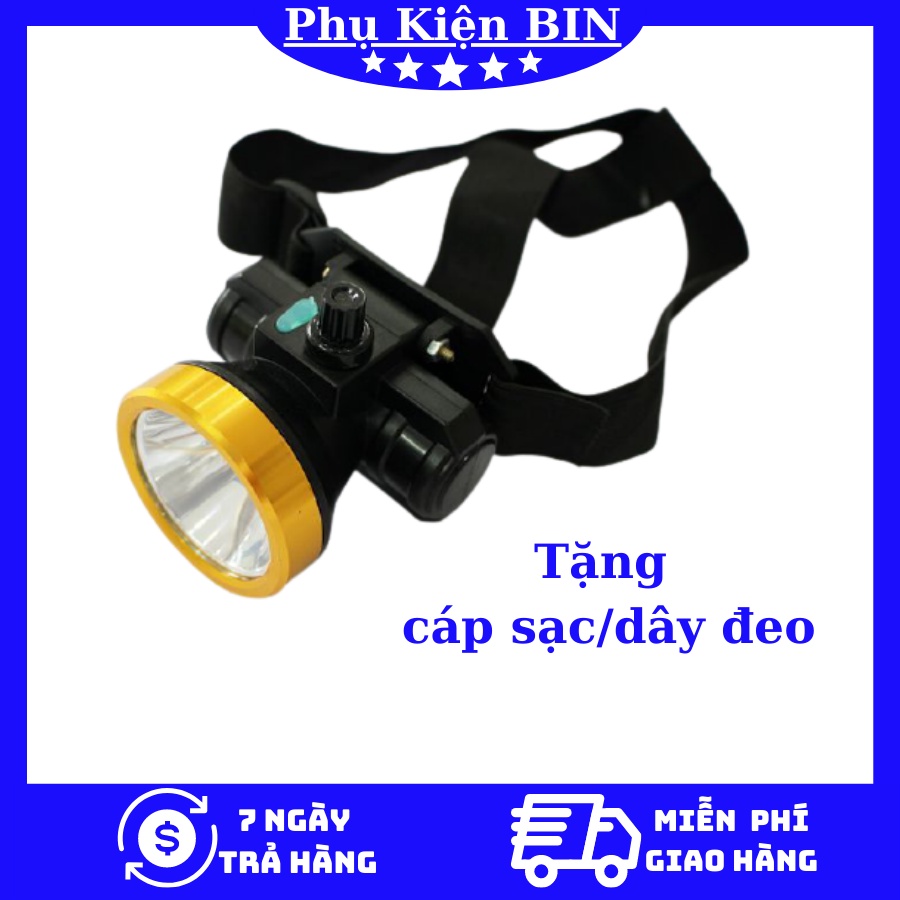 Đèn pin đội đầu A4 30w chiếu xa siêu sáng- kèm sạc và dây đeo