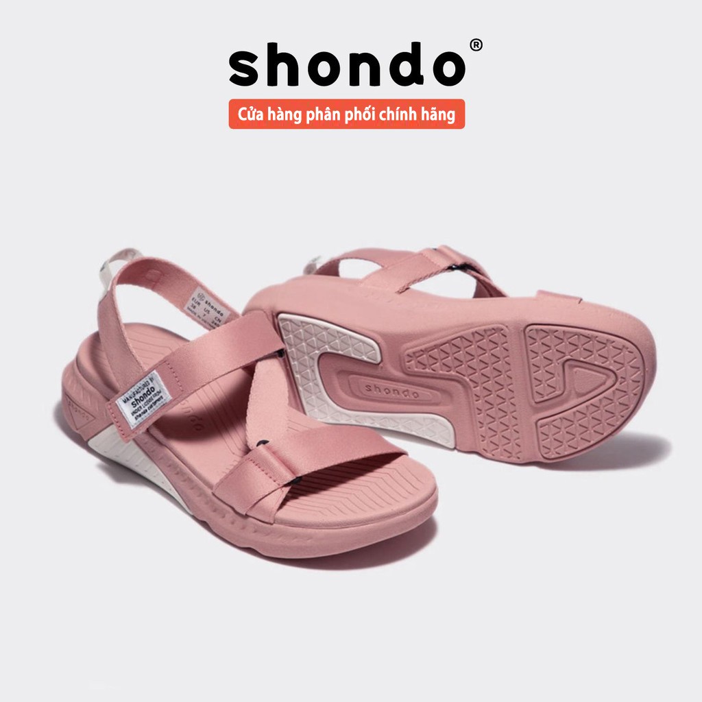 Giày Sandals SHONDO F7 Racing Chính Hãng - Mã F7R7272 Màu Hồng Nhạt