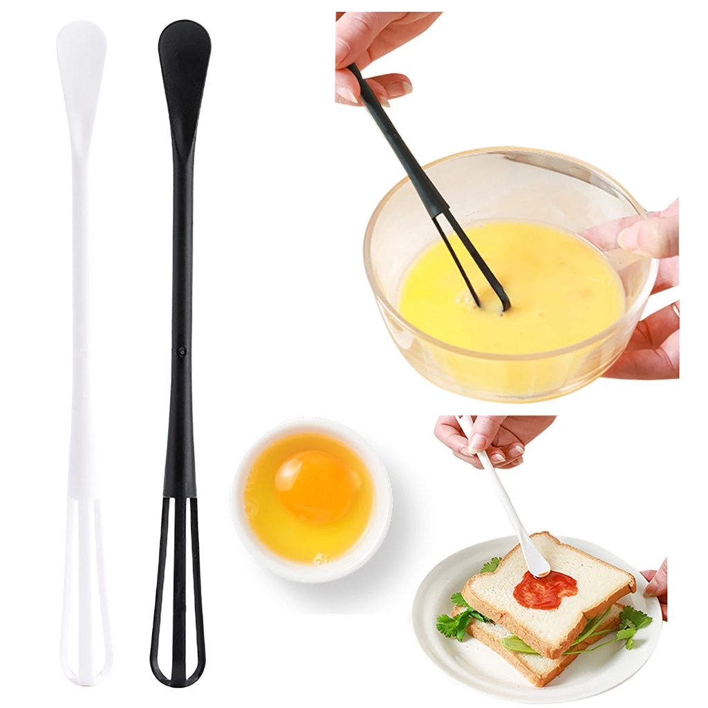 Dụng cụ đánh trứng bằng nhựa PP màu trắng