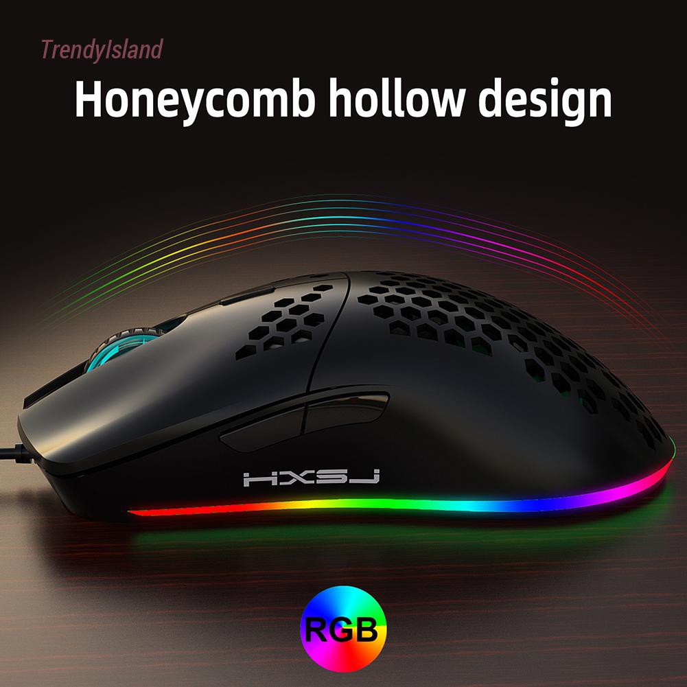 6400 DPI Ergonomic 6 Button RGB Lighting Mouse Gamer Mice Programmable USB Computer Gaming Mouse