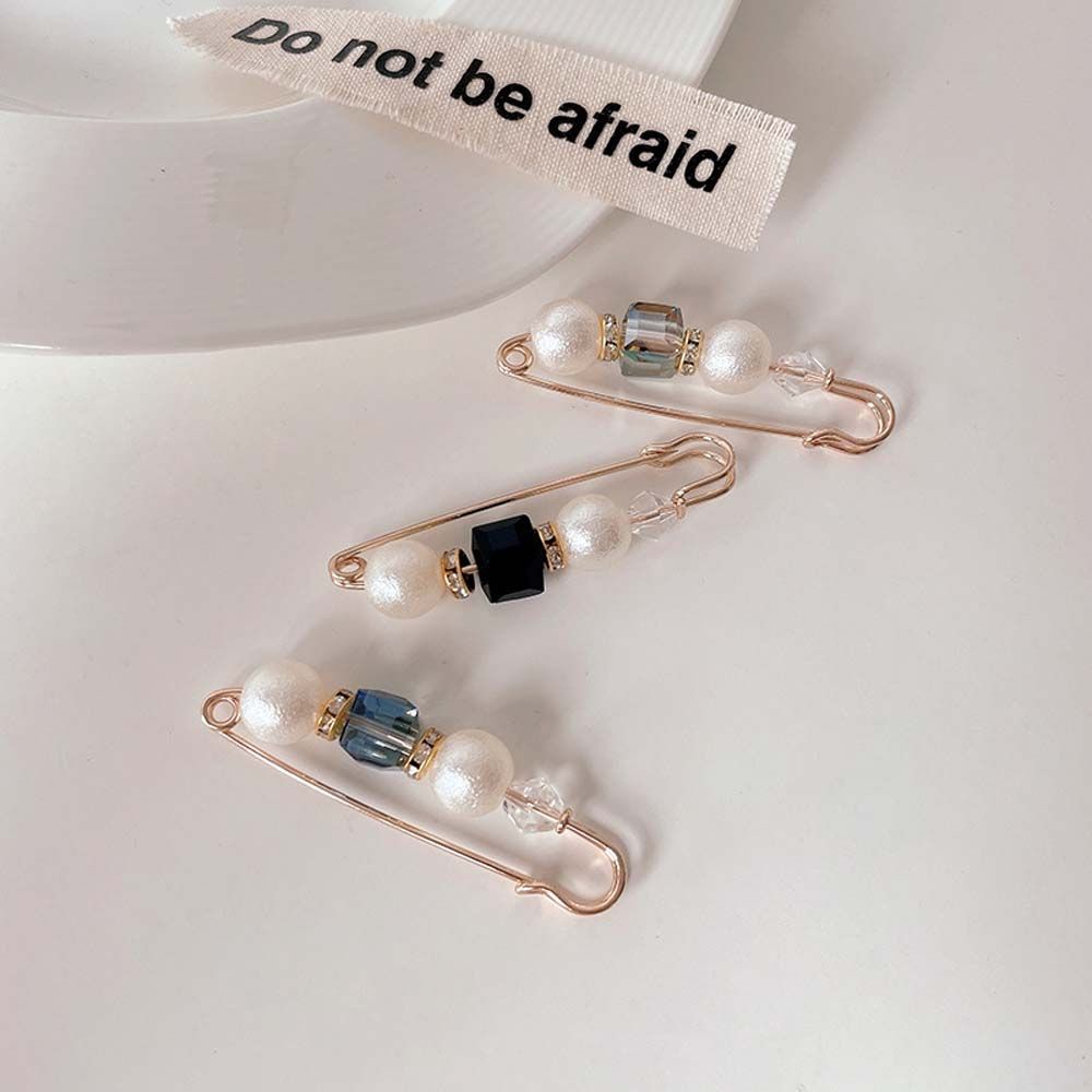 Ghim cài áo đính ngọc trai nhiều màu thời trang lãng mạn cho nữ