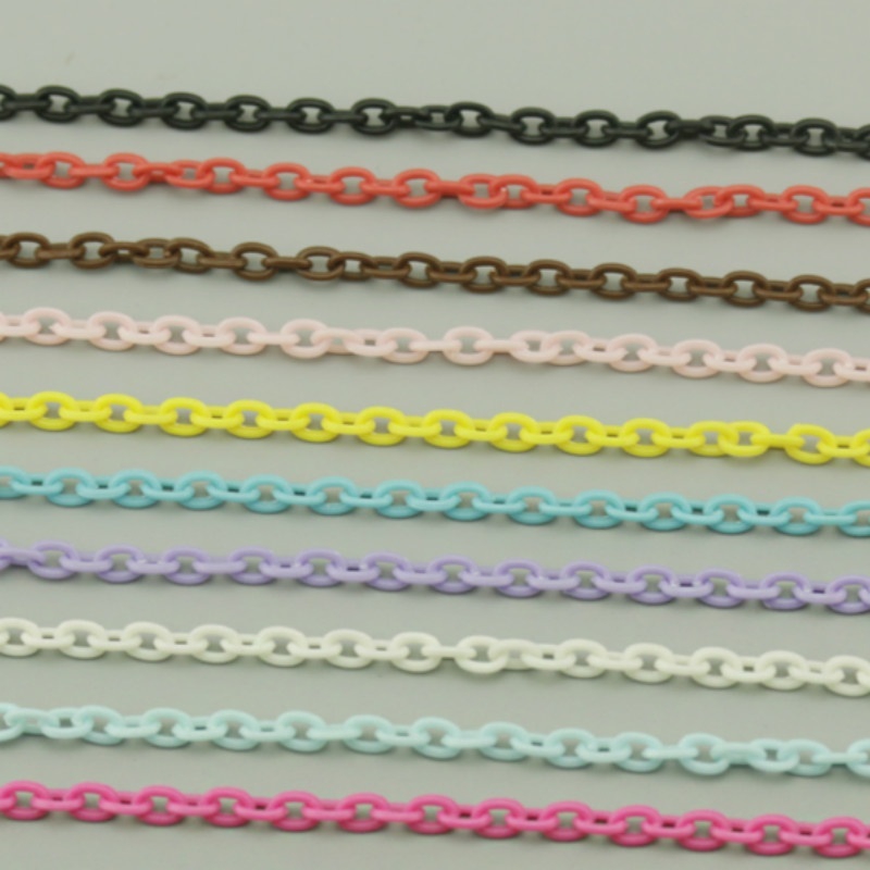 6x8mm 38cm/pack Acrylic Chains Plastic Chain for Handmade Jewelry Making Diy Accessories