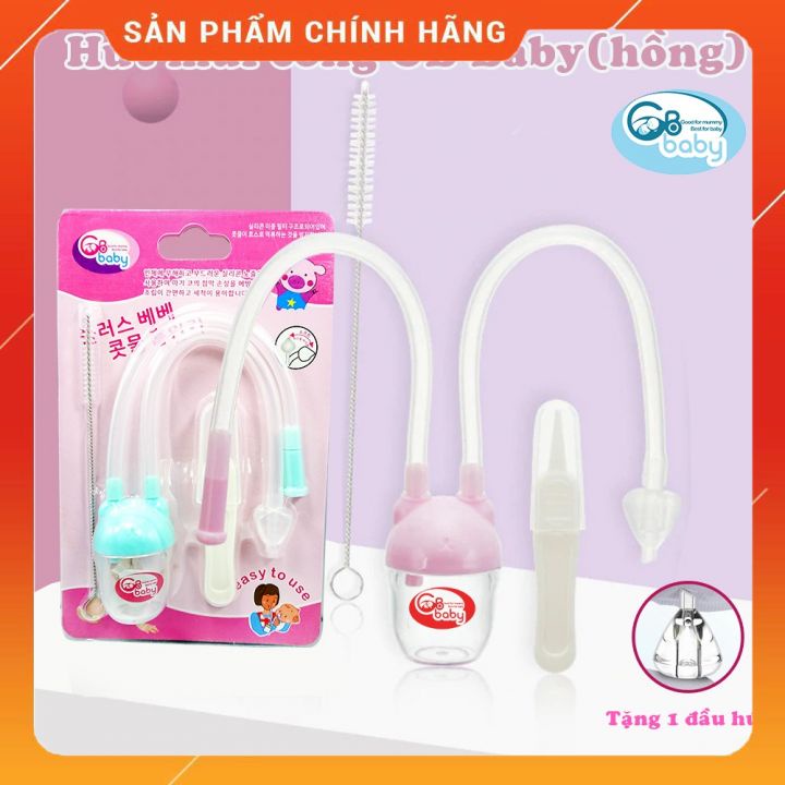 Hút mũi cong Gb baby Hàn Quốc cho bé kèm cây gắp mũi